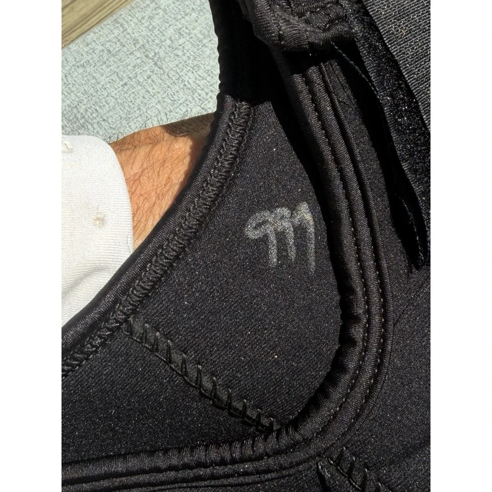 Harveys Scuba Diving Farmer John Wetsuit Men's Size XL Sleeveless Long Black 7mm